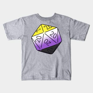 nonbinary d20 Kids T-Shirt